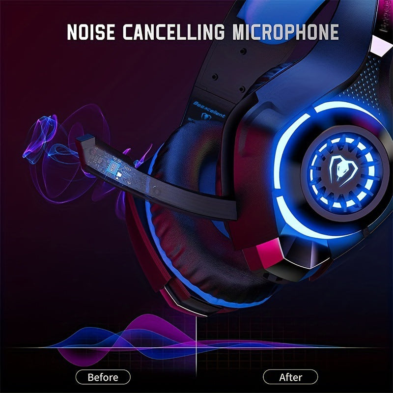 RGB Wired Gaming Headphones with Mic