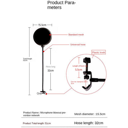 Pro Studio Microphone Windscreen Filter